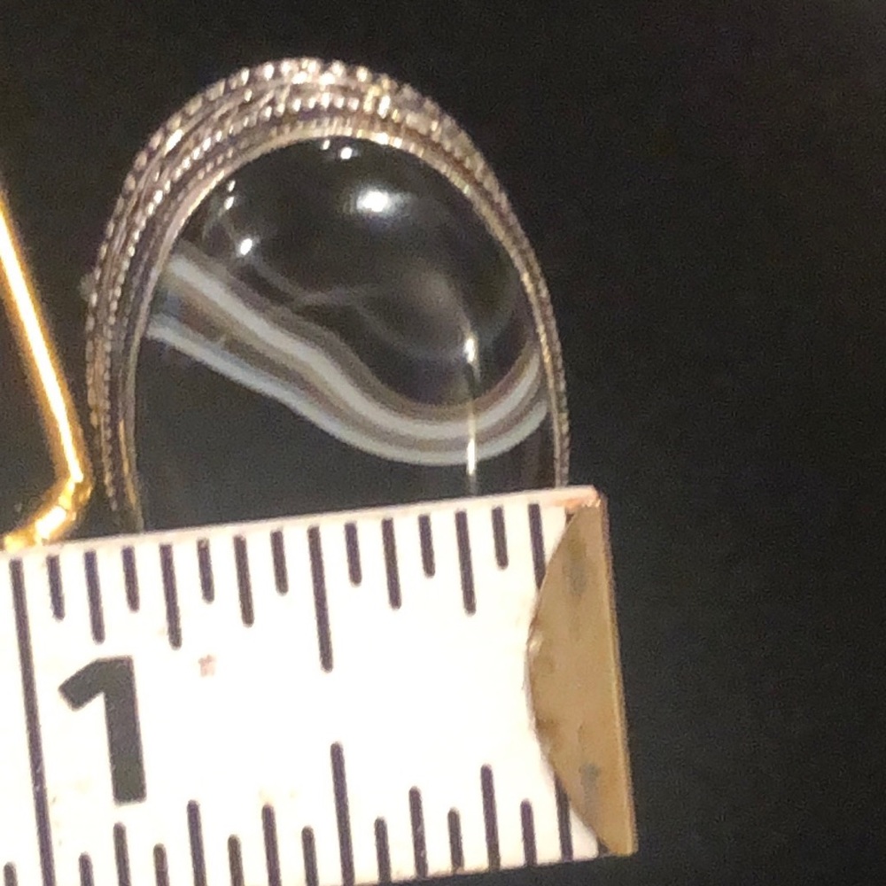 Botswana Agate Silver Ring - image 7